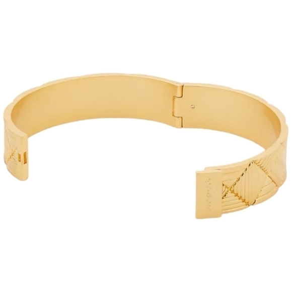 kate spade NEW YORK Patchwork Bangle, Gold-Plated, NWT - Picture 4 of 16